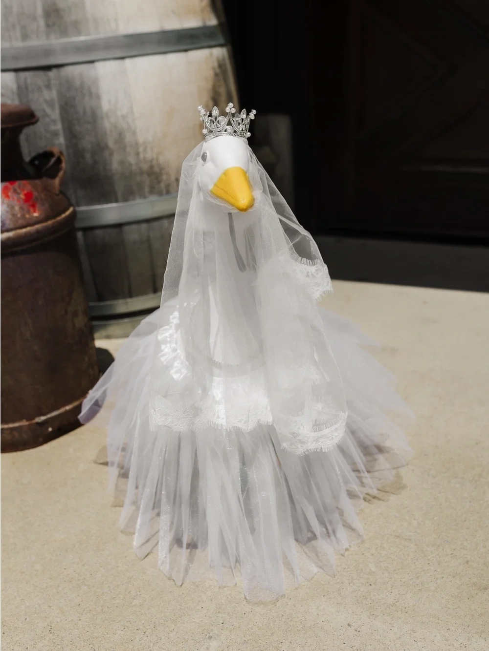 Goose outfit - Bride (Veil and Crown/skirt & jewelry)